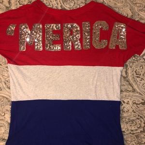 Rare VS Pink ‘MERICA long sleeve